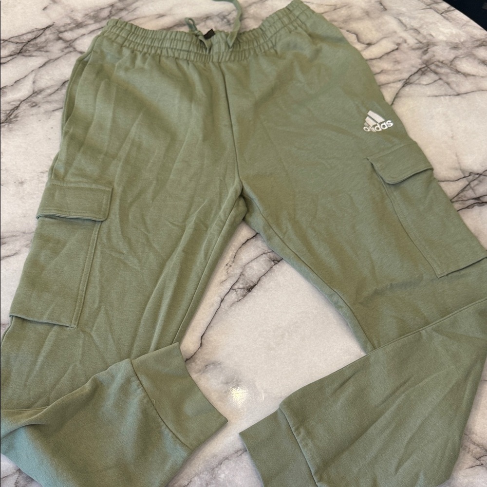 Adidas Men sGreen Cargo Pants